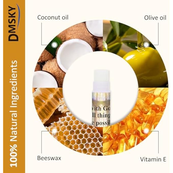 Dmsky 60 LIP BALM BULK, CHRISTIAN GIFT FOR WOMEN MEN FAITH RELIGIOUS MOISTURIZING LIP CARE PRODUCT STOCKING STUFFERS WITH INSPIRATIONAL SCRIPTURE HAPPY MOMENT PRAISE GOD FOR FRIEND - Image 2